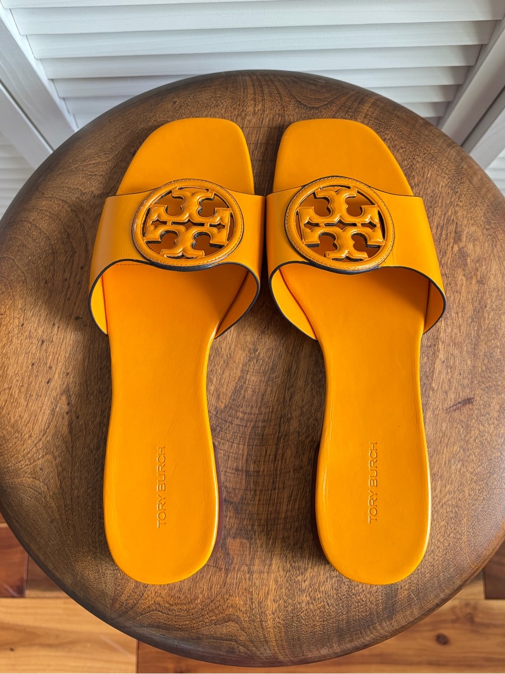 Tory Burch Bombe Miller Logo Slide Sandals 9